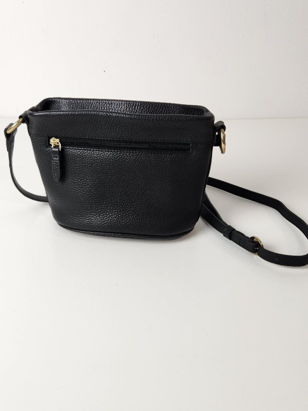 Corder London Bag Black Pebbled Leather Crossbody Shoulder Small Neutral